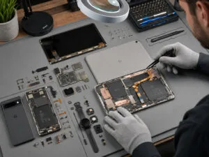 Google Pixel Tablet remontas (Iliustracija 02)